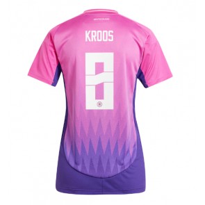 Tyskland Toni Kroos #8 Bortatröja Dam EM 2024 Kortärmad